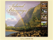 Tablet Screenshot of islandblessingskauai.com